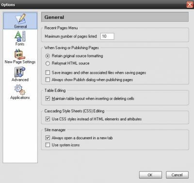 Скриншот приложения KompoZer - №5
