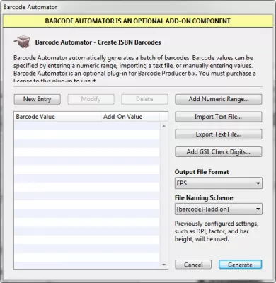 Скриншот приложения Barcode Producer - №6