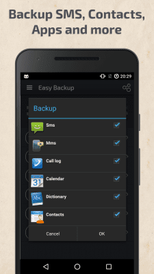 Скриншот приложения Easy Backup & Restore - №2