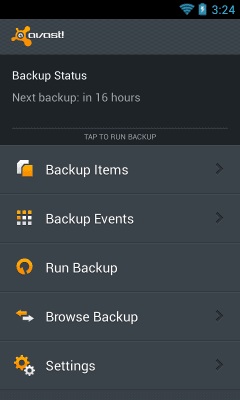 Скриншот приложения Avast Mobile Backup & Restore - №2