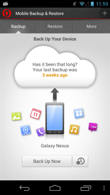 Скриншот приложения Mobile Backup & Restore - №3