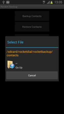 Скриншот приложения Rocket Backup (SMS&Contacts) - №2
