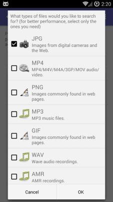 Скриншот приложения DiskDigger photo recovery - №6