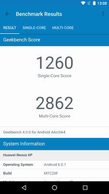 Скриншот приложения Geekbench 4 - №3