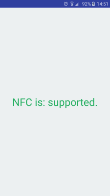 Скриншот приложения NFC Enabled? - №1