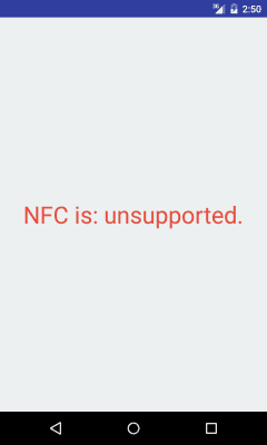 Скриншот приложения NFC Enabled? - №2