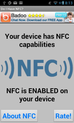 Скриншот приложения Do I Have NFC - №1