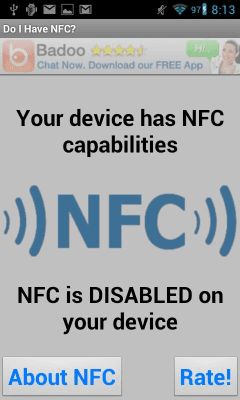 Скриншот приложения Do I Have NFC - №2