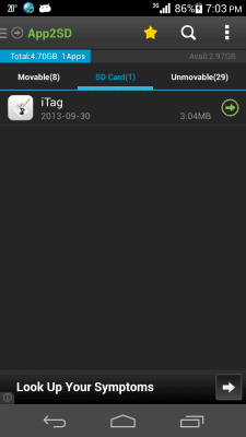 Скриншот приложения App2SD & App Manager - №4