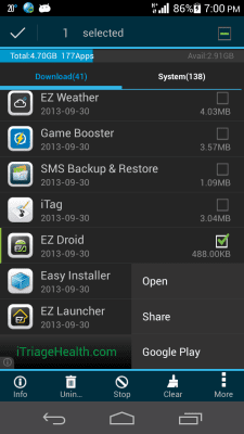 Скриншот приложения App2SD & App Manager - №8