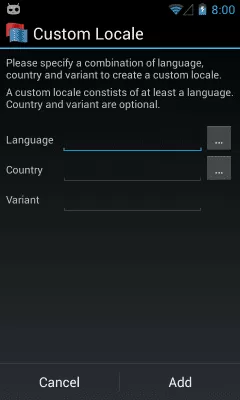 Скриншот приложения Custom Locale - №3