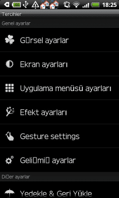 Скриншот приложения GO LauncherEX Turkish language - №2