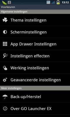 Скриншот приложения GO LauncherEX Dutch langpack - №2