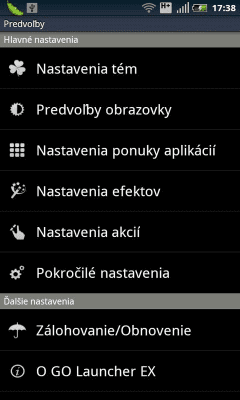 Скриншот приложения GO LauncherEX Slovak langpack - №2