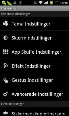 Скриншот приложения GO LauncherEX Danish language - №2
