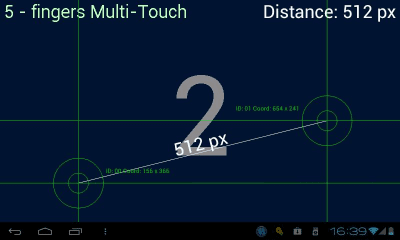 Скриншот приложения Multi-Touch test - №1