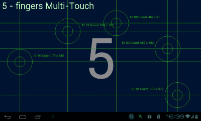 Скриншот приложения Multi-Touch test - №4