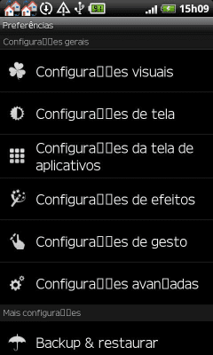 Скриншот приложения GO LauncherEX Portuguese language - №2