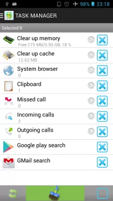 Скриншот приложения TaskManager-MobilePhoneSpeedup - №1