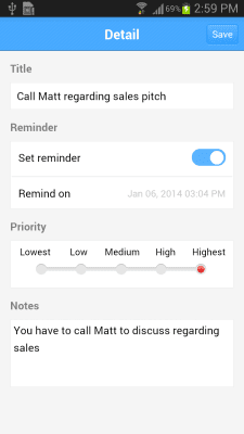 Скриншот приложения Zoho Taskz - №6