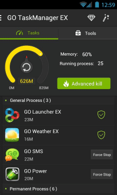 Скриншот приложения GO Cleaner & Task Manager - №1