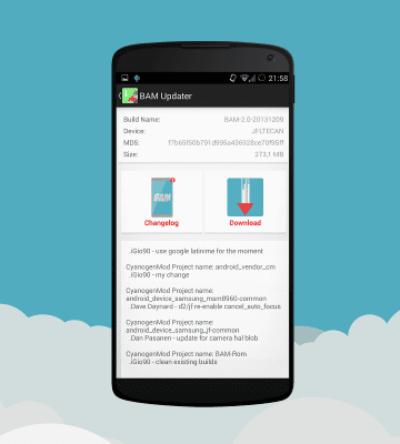 Скриншот приложения BAM Updater - №3