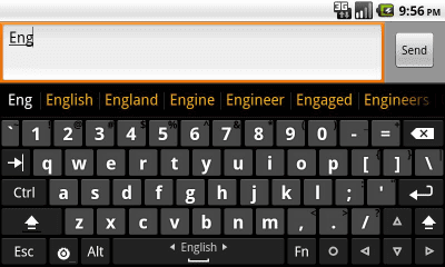 Скриншот приложения English completion dictionary для Hacker's Keyboard - №1