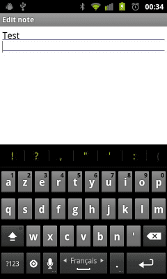 Скриншот приложения French dictionary для Hacker's Keyboard - №2