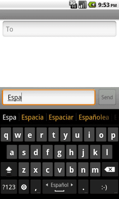 Скриншот приложения Spanish dictionary для Hacker's Keyboard - №2