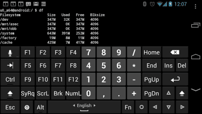 Скриншот приложения Hacker's Keyboard - №2