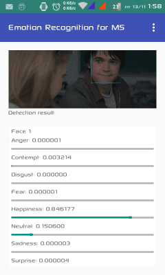 Скриншот приложения Emotion Recognition for MS - №1