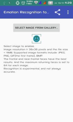 Скриншот приложения Emotion Recognition for MS - №3