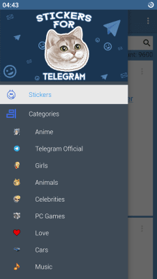 Скриншот приложения StickerPacks for Telegram - №3