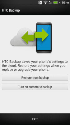 Скриншот приложения HTC Backup - №1