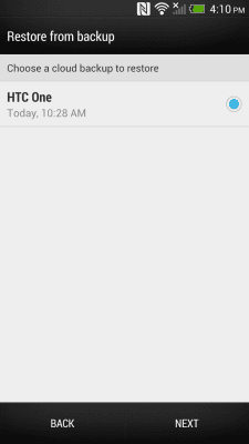 Скриншот приложения HTC Backup - №4