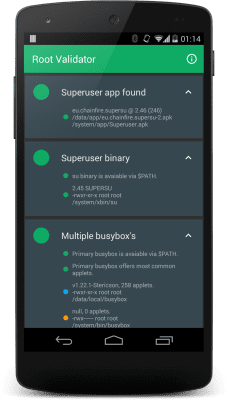 Скриншот приложения Root Validator - №3