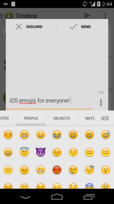 Скриншот приложения Sliding Emoji Keyboard - iOS - №1