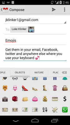 Скриншот приложения Sliding Emoji Keyboard - iOS - №2
