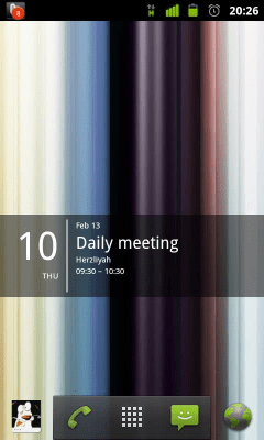 Скриншот приложения MYCOLORSCREEN Simple Calendar Widget - №1