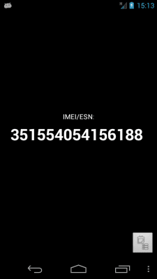 Скриншот приложения My IMEI - №1