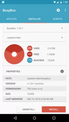 Скриншот приложения BusyBox for Android - №1