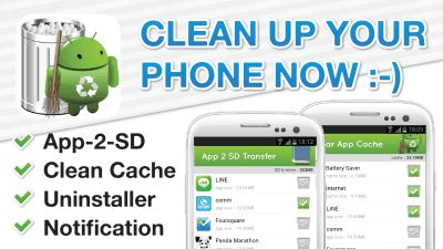 Скриншот приложения App Manager - App2SD Cache 3-1 - №1