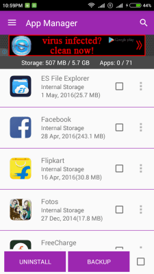 Скриншот приложения App Manager & Clean Master - №1