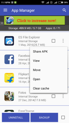 Скриншот приложения App Manager & Clean Master - №7