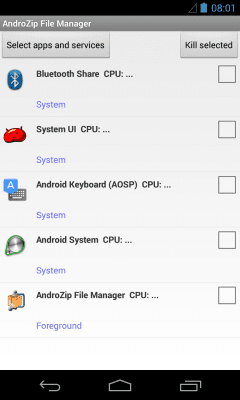 Скриншот приложения AndroZip File Manager - №5