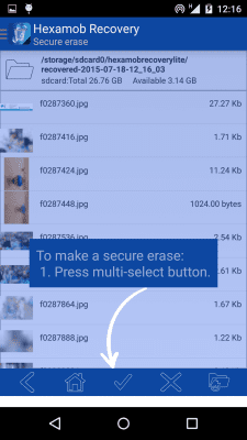 Скриншот приложения Hexamob Recovery Lite *ROOT* - №5