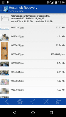 Скриншот приложения Hexamob Recovery Lite *ROOT* - №6