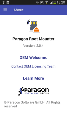 Скриншот приложения Paragon UFSD Root Mounter - №6