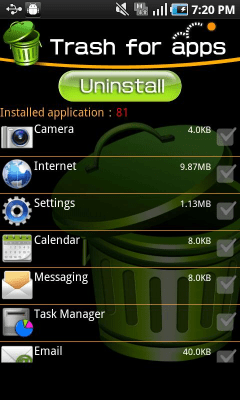Скриншот приложения Приложения в мусор - №3