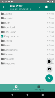 Скриншот приложения Easy Unrar, Unzip & Zip - №1